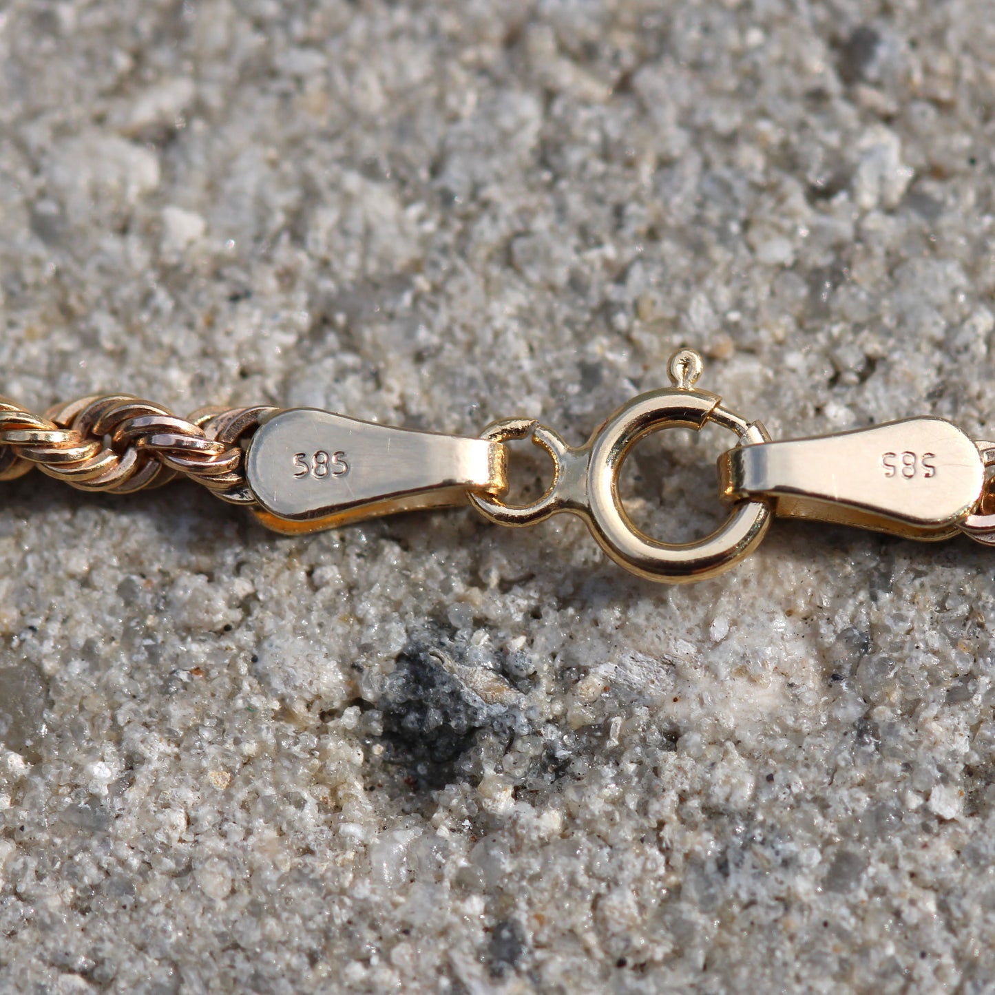 14K Yellow Gold Rope Chain – 3mm, 20-Inch, Semi-Solid